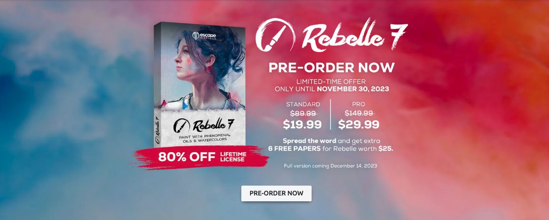 Rebelle 7 is 80% off! Pre-order sale for a huge discount until 11/30